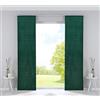 Gardinenbox Milano 203571-2 - Set di 2 tende oscuranti a pannello, 245 x 60 cm, colore verde