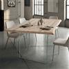 MIlani Home ANSON - tavolo da pranzo moderno in vetro e legno