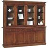 MIlani Home JAQUELINE - credenza con vetrina in legno massello cm 205 x 42 x 205 h