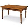 MIlani Home DYLAN - tavolo da pranzo allungabile in legno massello con gamba tornita cm 80 X 140/180/220