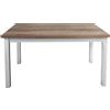 MIlani Home BLAKE - tavolo da pranzo moderno allungabile in acciaio e legno da 130 x 80