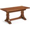 MIlani Home DUSTIN - tavolo da pranzo allungabile in legno massello cm 160/340 X 85