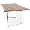MIlani Home ANSON - tavolo da pranzo moderno in vetro e legno
