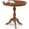 MIlani Home DUKE - tavolino in legno massello tondo cm Ø 60