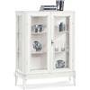 MIlani Home JASMINE - credenza con vetrina in legno massello cm 96 x 36 x 116 h