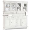 MIlani Home CHELSEY - credenza con vetrina in legno massello cm 196 x 43 x 218 h