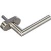 HOPPE 2807318 Maniglia per Finestra Amsterdam, Quadrata, 7 x 35 mm, Inox Opaco, Acciaio Inossidabile F69, Stift 7x35 mm | Edelstahl matt