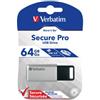Verbatim Pen Drive 64GB Verbatim USB 3.0 Secure Data Pro [98666]