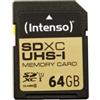 Intenso 64GB Scheda SDXC Intenso UHS-I (45 MB/s, Classe 10) [3421490]
