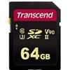 Transcend 64GB Scheda SDXC Transcend 700S Class 10 UHS-II U3 V90 [TS64GSDC700S]