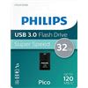 Philips Pen drive 32GB Philips FM32FD90B Pico Edition Usb 3.0 Nero [FM32FD90B/00]
