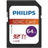 Philips 64GB Scheda SDXC Philips Class 10 UHS-I U1 [FM64SD55B/00]