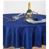 ESSE HOME - Confestyl - Tovaglia - Copritavolo - Rotonda per 8 Persone - Fiandra Jacquard Puro Cotone - Iris 598 (0/170, Tovaglia Blu)