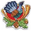 RTO Vogel Kit Punto Croce su Piastra di Legno, Cotone, Multicolore, 8x7.7 cm