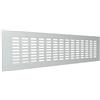 La Ventilazione GF408AL Griglia di ventilazione Rettangolare in alluminio da incasso. Dimensioni 400x80 mm
