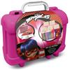 Multiprint Valigetta Travel Set Miraculous, Made in Italy, Album da Colorare, con Puzzle e Matite, Set Timbrini Bimbi, in Legno e Gomma Naturale, Inchiostro Lavabile Atossico, Idea Regalo