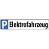 Schatzmix Blechschild Parkplatzschild Elektrofahrzeug Metallschild Wanddeko 46x10cm Tin Sign Targa di Metallo da Parete, Lamiera, Multicolore, 46x10 cm
