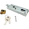 PREFER - Serratura per Basculante/Garage con Cilindro a Profilo Europeo, Maniglia in Folle, Interasse 60 mm - Sistema di Sicurezza Antiscasso Resistente per Porte Esterne da Garage