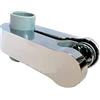 Aqualisa Pinch Grip supporto scorrevole per cornetta - 25mm - Cromo/Grigio