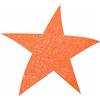 Petra's Bastel News Arancione 50 x Stelle 40 mm in Feltro di glitero, Colore Fliz, 18 x 12 x 3 cm
