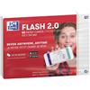 Oxford Flash 2.0 - 80 Bristol Flash Cards A6 (105 x 148 mm) Cornice bianca a righe
