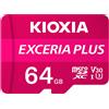 Kioxia 64GB Scheda microSDXC Kioxia Exceria Plus Rosa/Nero [LMPL1M064GG2]