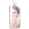 Láser y Plásticos LYP001ED - Specchio da doccia senza cornice, con ganci in acciaio inox, appositamente progettato per rasatura, trucco, rasatura, acrilico, 13 cm x 18 cm