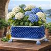 CERAMICHE CALTAGIRONE Cassetta Pigna Ceramica Siciliana Caltagirone Blu cm 53