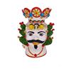CERAMICHE CALTAGIRONE Testa Ceramica Siciliana Caltagirone Uomo Ruote cm 30