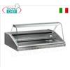 VETRINA ESPOSITIVA REFRIGERATA da BANCO, versione con VETRO CURVO, STATICA, temperatura +2 +6C, Linea VR2005, completa di unit refrigerante, illuminazione e gabbia di legno, V.230 1, Kw.0,441, dim.mm..1000x990x650h