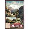 Schatzmix Blechschild Stansstad Engelberg Bahn Metallschild 20x30 cm Wanddeko Tin Sign Targa di Metallo da Parete, Lamiera, Multicolore