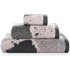 Sorema Set di asciugamani 30 x 50 50 x 100 70 x 140 cm grigio rosa marmo