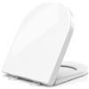 STOREMIC Tavoletta wc, Sedile WC con chiusura in morbido, a forma di D, con chiusura a scatto, con cerniere regolabili a 360°, a forma di D