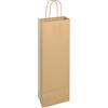 Buste portabottiglie in carta riciclata avana 14 x 8,5 x 39,5 cm personalizzate o neutre