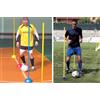 (07) 5 PALI SLALOM Ø 30MMX160CM H COLORE GIALLO FLUO + BASE PER CAMPI SINTETICI