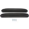 Tenlacum - Cuscino di ricambio per sedia a rotelle, lungo 33 cm, universale, in poliuretano nero (1 paio)