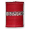 Pour Sasha by Nath Déco 272334-18 - Set da 6 fermatovaglioli in Similpelle/PVC/Poliestere/Poliuretano, 10 x 15 x 10 cm, Colore: Rosso