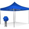 RAY BOT Gazebo pieghevole 3x3 blu Exa 45mm TOP alluminio senza laterali PVC 350g