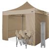 RAY BOT Gazebo pieghevole 3x3 beige Exa 45mm TOP alluminio con laterali. PVC 350g