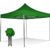 RAY BOT Gazebo pieghevole 3x3 verde Exa 45mm TOP alluminio senza laterali PVC 350g