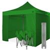 RAY BOT Gazebo pieghevole 3x3 verde Exa 45mm TOP alluminio con laterali. PVC 350g