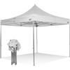 RAY BOT Gazebo pieghevole 3x3 bianco Exa 45mm TOP alluminio senza laterali PVC 350g