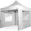 RAY BOT Gazebo pieghevole 3x3 bianco Exa 45mm alluminio con finestre PVC 350g