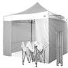 RAY BOT Gazebo pieghevole 3x3 bianco Exa 45mm TOP alluminio con laterali. PVC 350g