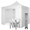 RAY BOT Gazebo pieghevole 3x3 bianco Exa 45mm alluminio con laterali. PVC 350g