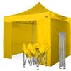 RAY BOT Gazebo pieghevole 3x3 giallo Exa 45mm TOP alluminio con laterali PVC 350g