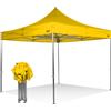 RAY BOT Gazebo pieghevole 3x3 giallo Exa 45mm TOP alluminio senza laterali PVC 350g