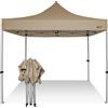 RAY BOT Gazebo pieghevole 3x3 beige gambo 40x40 senza laterali. PVC 350g