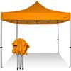 RAY BOT Gazebo pieghevole 3x3 arancione gambo 40x40 senza laterali. PVC 350g