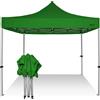 RAY BOT Gazebo pieghevole 3x3 verde gambo 40x40 senza laterali. PVC 350g